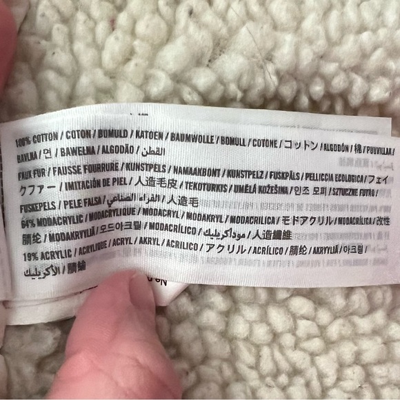 Abercrombie & Fitch Sherpa Lined Hooded Utility Coat Parka Size Small - Picture 16 of 16